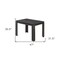 Homeroots 47" Black Dining Table 366057 - alternate 5