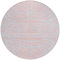 Homeroots 8' Pink And Gray Round Animal Print Washable Indoor Outdoor Area Rug 600698 - alternate 5