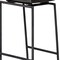 Homeroots 30" Black Solid Wood and Metal Backless Bar Height Bar Chair 605911 - alternate 3