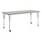 Flash Furniture Commercial Adjustable Height Rectangular Activity Table - Locking Casters-LTGY XU-A3072-REC-LTGRY-T-A-CAS-GG - alternate 1