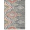 Homeroots 9' X 12' Gray And Terra Cotta Southwestern Washable Indoor Outdoor Area Rug 603549 - alternate 4