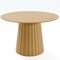 Homeroots 46" Brown Solid Wood Pedestal Base Round Top Dining Table 721008 - alternate 1