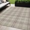 Homeroots 5' X 8' Beige Ivory And Green Plaid Washable Indoor Outdoor Area Rug 597076 - alternate 1