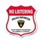Signmission Bilingual No Loitering Shield Sign Polic, 12 Inch X 12 Inch, Plastic Sign SHI-P-12-365 - alternate 1