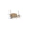 Homeroots 71" X 24" X 47"  Natural Wood Porch Swing 370283 - alternate 2
