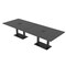 Skutchi Designs Rectangle Conference Table With Power Unit, 48 in W, 144 in L, Grey HAR-REC-48X144-DOU.BK-WA7949-EBLK - alternate 1