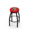 Holland Bar Stool Co 30" Blk Wrinkle Florida Panthers Swivel Bar Stool, Accent Ring L8B2B30FlaPan - alternate 1