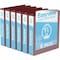 Davis Group Easyview Premium, Round Ring, Customizable, View Binder, (Burgundy, 1.5"), PK6 8412-08-06 - alternate 1