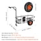 Vevor Beach Fishing Cart Fishing Trolley 200 lbs with Balloon Tires for Sand YK-200 - alternate 5