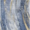 Homeroots 10' X 14' Blue Gold And Ivory Abstract Washable Indoor Outdoor Area Rug 617430 - alternate 6