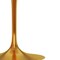 Homeroots 40" White And Gold Rounded Stone And Metal Pedestal Base Dining Table 520848 - alternate 4