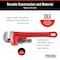 Ridgid 8" Heavy-Duty Straight Pipe Wrench, 1" Pipe Capacity, Red 31005 - alternate 5