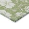 Homeroots 10' X 14' Artichoke Green And Ivory Floral Washable Indoor Outdoor Area Rug 599855 - alternate 5