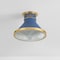 Hudson Valley Lighting Highclere 12.75 in. Flush Mount in Aged Brass/Soft French Blue by Mark D. Sikes MDS2402-AGB/FBL - alternate 4
