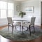 Homeroots 8' Lavender Olive Green And Silver Round Abstract Washable Indoor Outdoor Area Rug 617361 - alternate 3