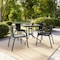 Flash Furniture Lila  Black Rattan Indoor-Outdoor Restaurant Stack Chair, PK4 4-TLH-037-BK-GG - alternate 10