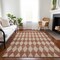 Homeroots 9' X 12' Orange And Copper Geometric Washable Indoor Outdoor Area Rug 577083 - alternate 7