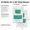 Signmission Car Wash, Vinyl Decals Only 24 Inch x 36 Inch, Vinyl Decal, 2PK DSB-2436-2PACK-Car Wash - alternate 2