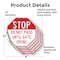 Signmission Stop Do Not Pass Until Gate Opens, 4 inch X 4 inch, Vinyl Decal, 5PK OC-D-5PACK-4-251 - alternate 4