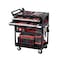 Vevor 4-Tier Tool Cart on Wheels 350lb Rolling Work Cart with Drawer & Pegboard T271401 - alternate 1