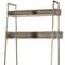 Homeroots 42" Brown and Gold Solid Wood and Metal Sled Ladder Desk 605619 - alternate 7