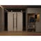 Vdomdoors Front Exterior Prehung Aluminum Double Doors Ronex1011 Grey 2 Sidelights and Top Transom Mirrored RONEX1011DEXD-GRE-W12+72+12xH80+14-LH-I - alternate 3
