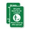 Signmission All Pets Must Be On A Leash Please Clean Up After, 18'' X 24'' 2 Signs, Heavy Gauge Aluminum, 2PK A-1824-2PACK-25306 - alternate 1