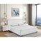 Homeroots Two Piece White Upholstered Solid and Manufactured Wood Bedroom Set 569361 - alternate 4