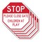 Signmission Stop Please Close Gate Children at, 10 inch X 10 inch, Aluminum Metal Signs, 5PK OC-A-5Pack-10-270 - alternate 1