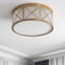 Jonathan Y Cadence 15" Drum Metal/Glass Flush Mount, Brass Gold JYL7454A - alternate 7