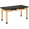 Diversified Spaces Compartment Table, Oak, Wood Frame, 60 in W, Black C7602BK30N - alternate 1