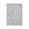 Homeroots 3' X 5' Aqua Damask Washable Indoor Outdoor Area Rug 607674 - alternate 4