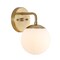Jonathan Y Louis Parisian Globe 5.8 in. 1-Light Metal/Frosted Glass Modern Contemporary LED Vanity Light, Gold P JYL3534A - alternate 5