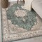 World Rug Gallery Traditional Oriental Medallion Washable Non Slip Area Rug 3 ft x 5 ft Green WR84GREEN3X5 - alternate 1