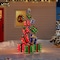 Sunjoy 63 in. Christmas Lighted Stacked Gift Box, 3D Tinsel Santa Stacked Gift Box Outdoor Garden Yard D116020000 - alternate 1