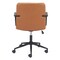 Homeroots Brown and Black Adjustable Height Swivel Rolling Office Chair 571399 - alternate 4