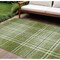 Homeroots 8' X 10' Green Black And Ivory Plaid Washable Indoor Outdoor Area Rug 596336 - alternate 1