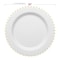 Smarty Had A Party White with Gold Pearl String Round Disposable Plastic Dinnerware Value Set, 240PK 8870-WHGVP-CASE - alternate 4