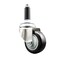 Service Caster 3 Inch 316SS Black Polyurethane Wheel Swivel 3/4 Inch Expanding Stem Caster SCC-SS316EX20S314-PPUB-BLK-34 - alternate 1