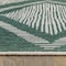 World Rug Gallery Contemporary Geometric Stripe Weather Resistant Reversible Indoor/Outdoor Rug 2 ft x 7 ft Green WR109GREEN2X7 - alternate 3