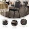 Flash Furniture HERCULES Series Trapezoidal Back Stacking Banquet Chair in Black Fabric - Black Frame FD-BHF-2-BK-BK-GG - alternate 5