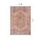 World Rug Gallery Red Vintage Style Rug - Washable, Non-Slip, Low Profile for Family and Dining Areas 4 ft x 6 ft WR170RED4X6 - alternate 6