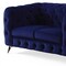 Homeroots 72in Blue And Silver Velvet Loveseat 515720 - alternate 3