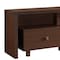 Homeroots 71in Brown Wood Enclosed and Open Storage TV Stand 724159 - alternate 5