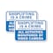 Signmission Shoplifting Is A Crime Offenders Will Be Prosecuted All, 18'' X 24'', Heavy Gauge Aluminum, 2PK A-1824-2PACK-2824 - alternate 1