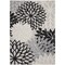 Homeroots 7' X 10' Black And White Floral Indoor Outdoor Area Rug 546686 - alternate 1