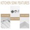 Wrightmaster 28" Apron-Front Farmhouse Single Bowl White Ceramic Kitchen Sink w/Bottom Grids and Basket Strainer ZOR-AW282010DS - alternate 5