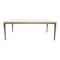 Homeroots 79" White and Oak Faux Marble and Wood Dining Table 716293 - alternate 1