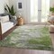 Homeroots 8' X 10' Olive Green And Gray Abstract Washable Indoor Outdoor Area Rug 582173 - alternate 7