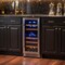 Homeroots 34in X 15in Silver Stainless Steel Dual Compartment Wine Refrigerator 720631 - alternate 3